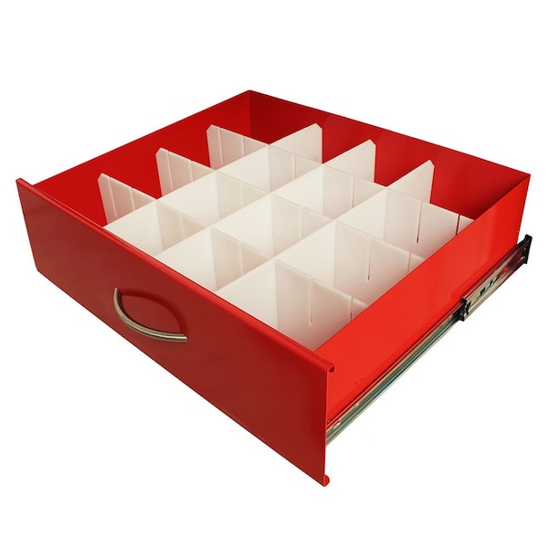 Harloff Standard MDS24 Adjustable Plastic Divider Set, 6 Inch Drawers MD24-DIV6-S - main